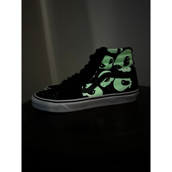 Vans | SK8 Hi “Alien Ghosts” Glow in the Dark Shoes | Men's Size 9.5 - Picture 11 of 15